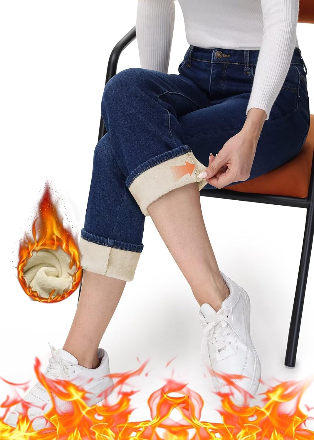 Thermal Locking Fleece-Lined Jeans